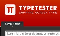 Typetester - Compare fonts for the Screen
